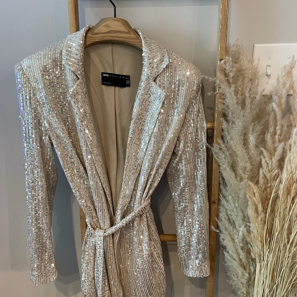 Asos sequin blazer